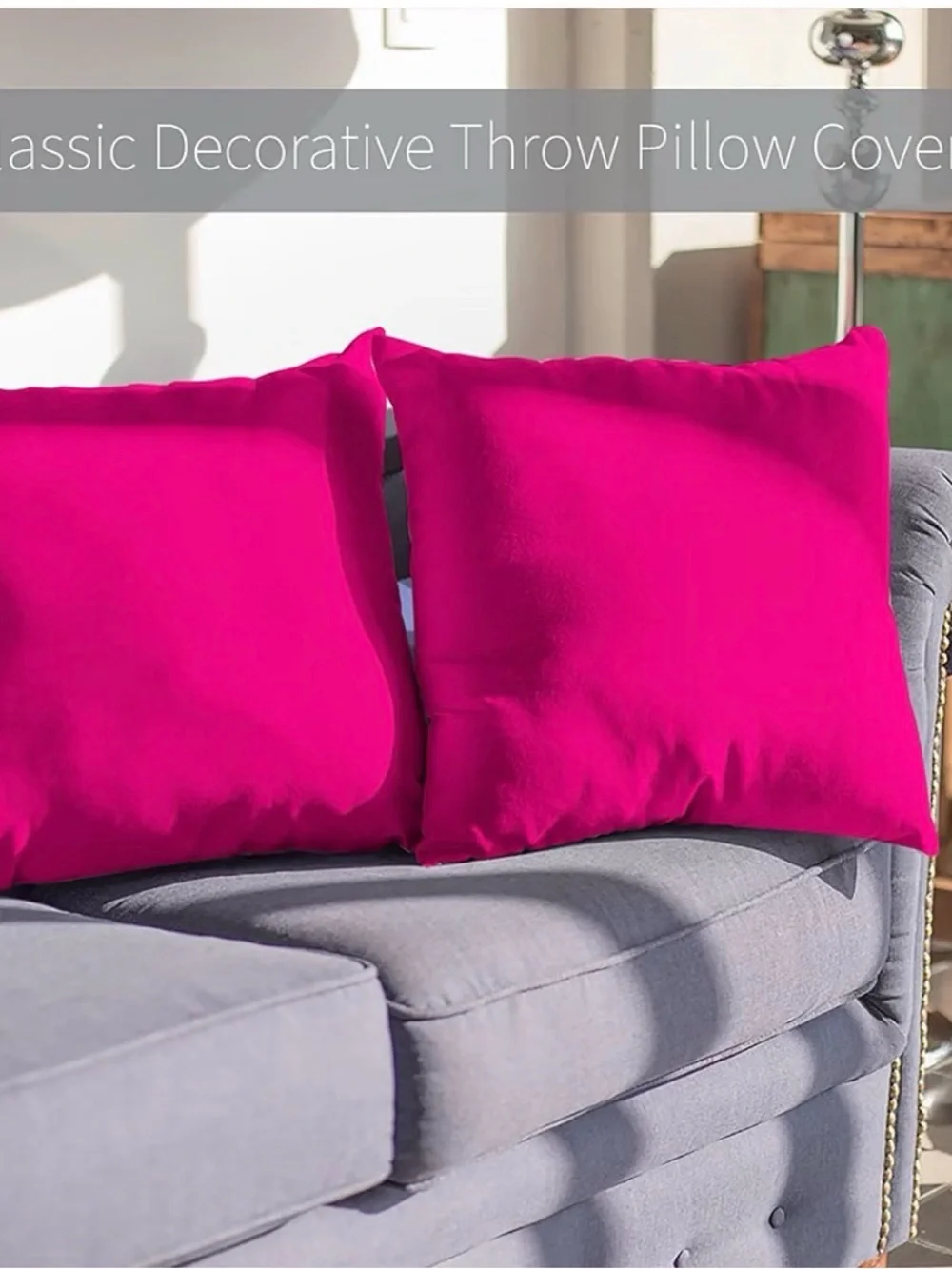 N/A fuchsia pillow